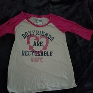 PINK Women's baseball style shirt